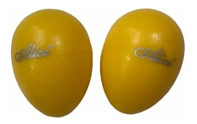 Shakers De Percusion Plastico Marca Alice Amarillo