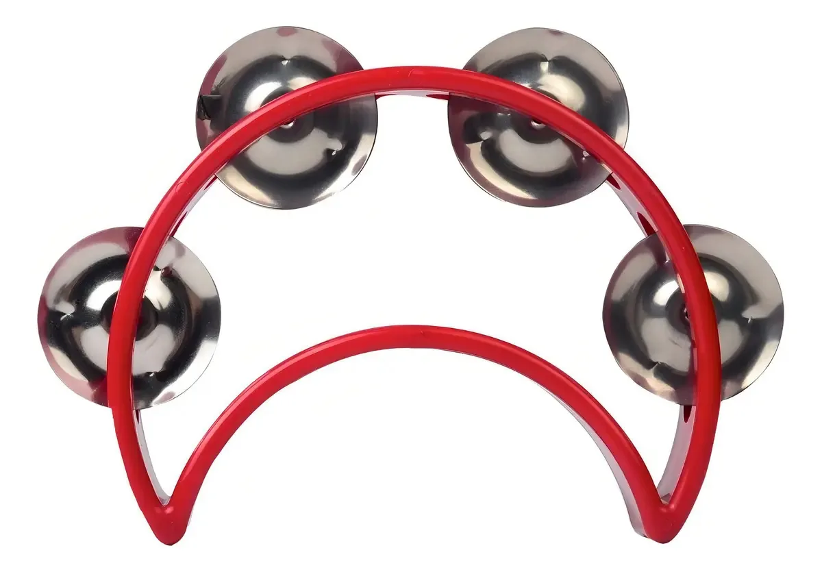 Pandeiro vermelho Alice Mini Half Moon Atb009