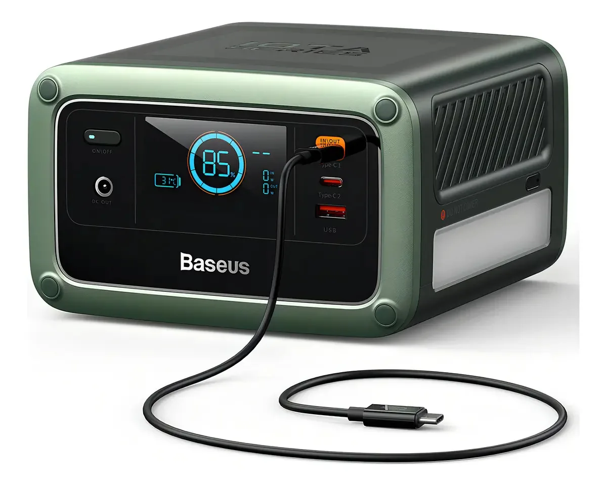 Gerador Elétrico Solar Vtoman Jump 140w, Estação de Energia Portátil Para Acampar, Bateria Lifepo4 De 153,6 Wh, Bateria De Respaldo Para El Hogar Para Exteriores De 48000 Mah Con Luz Led