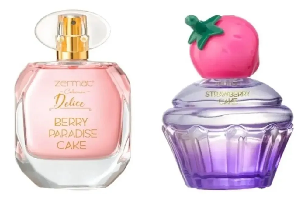 Conjunto de fragrâncias Cup Cake Sweet Strawberry para mulheres e meninas