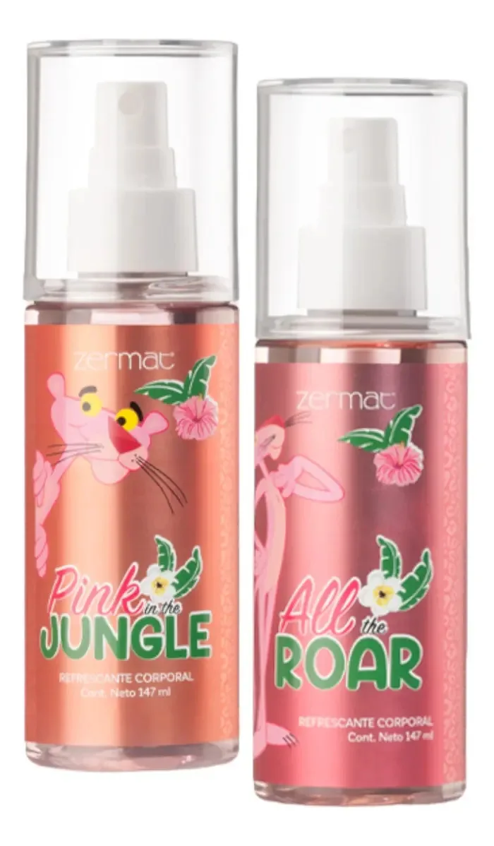 Conjunto de 2 refrescos corporais Zermat Pink Panther