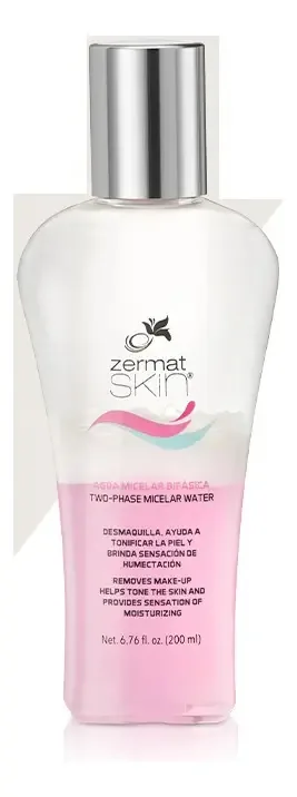 Demaquilante Água Micelar Bifásica Limpeza Facial Zermat
