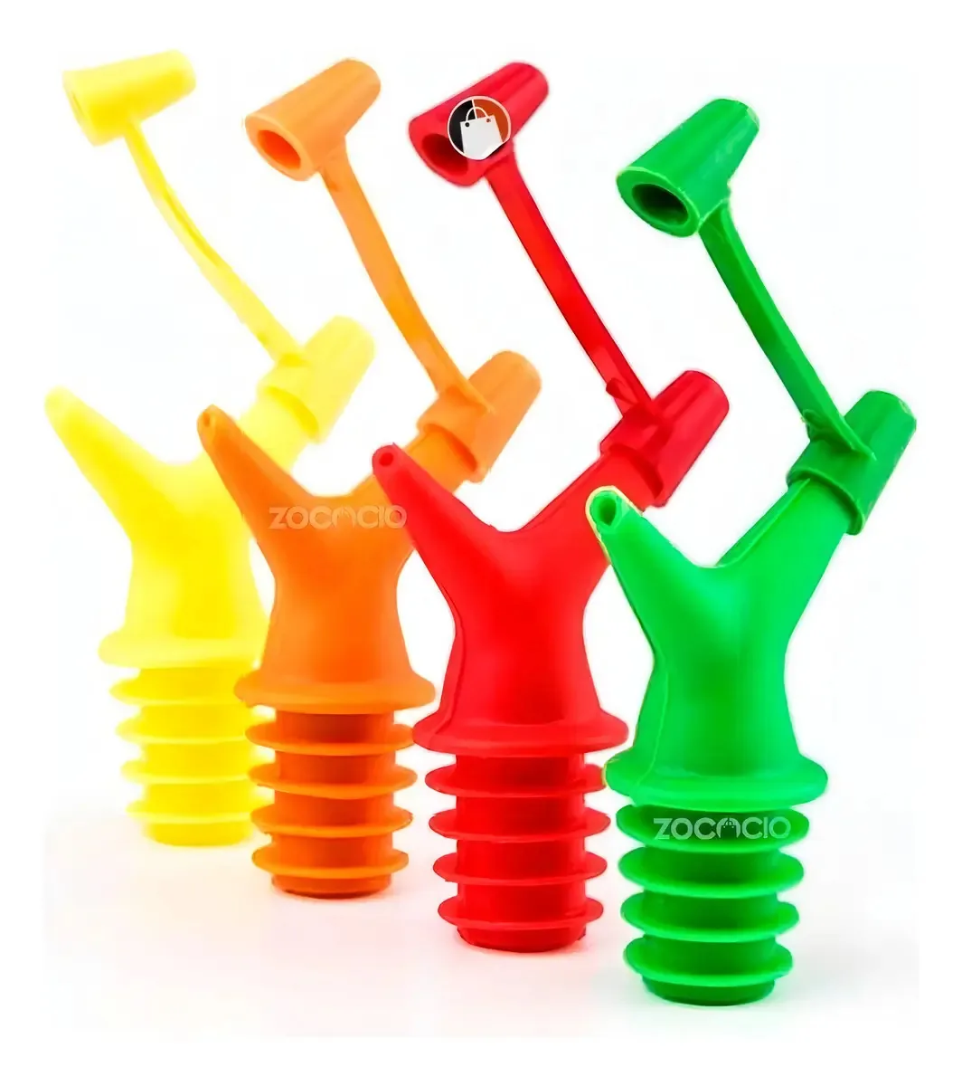 3 tampas de dosagem de silicone para garrafa de óleo de vinho