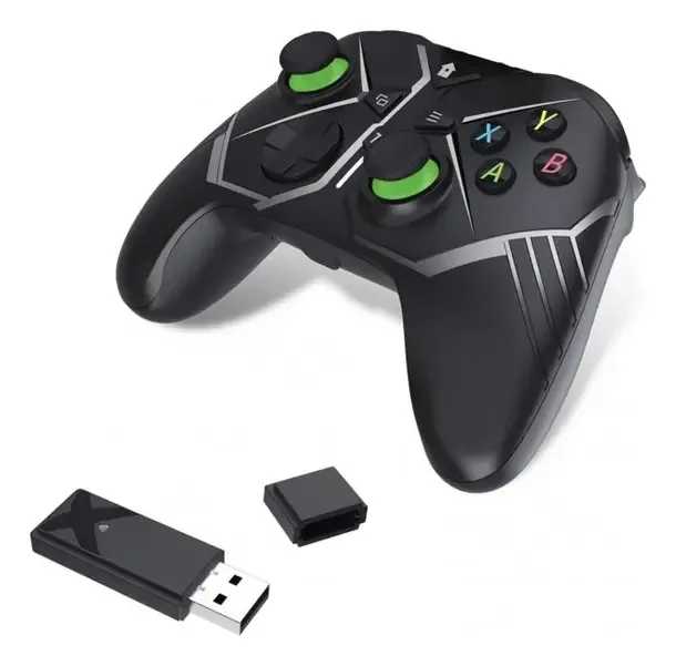 Controle Sem Fio Xbox One, Pc Preto E Verde