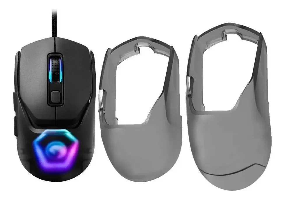 Mouse Rgb para jogos Marvo e alças intercambiáveis