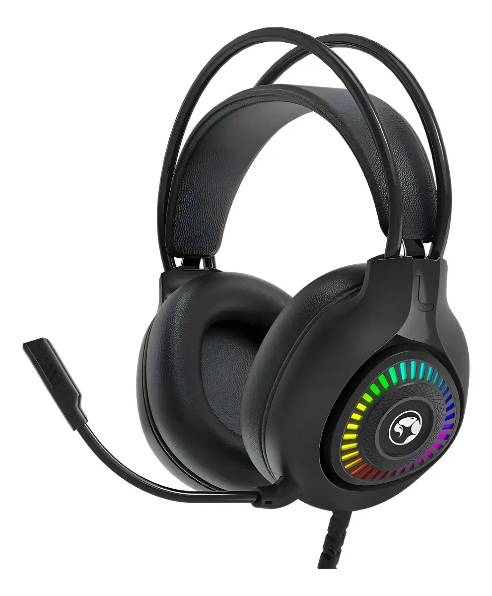 Headset Gamer Marvo, Rgb, 3.5mm, Drivers De 50mm