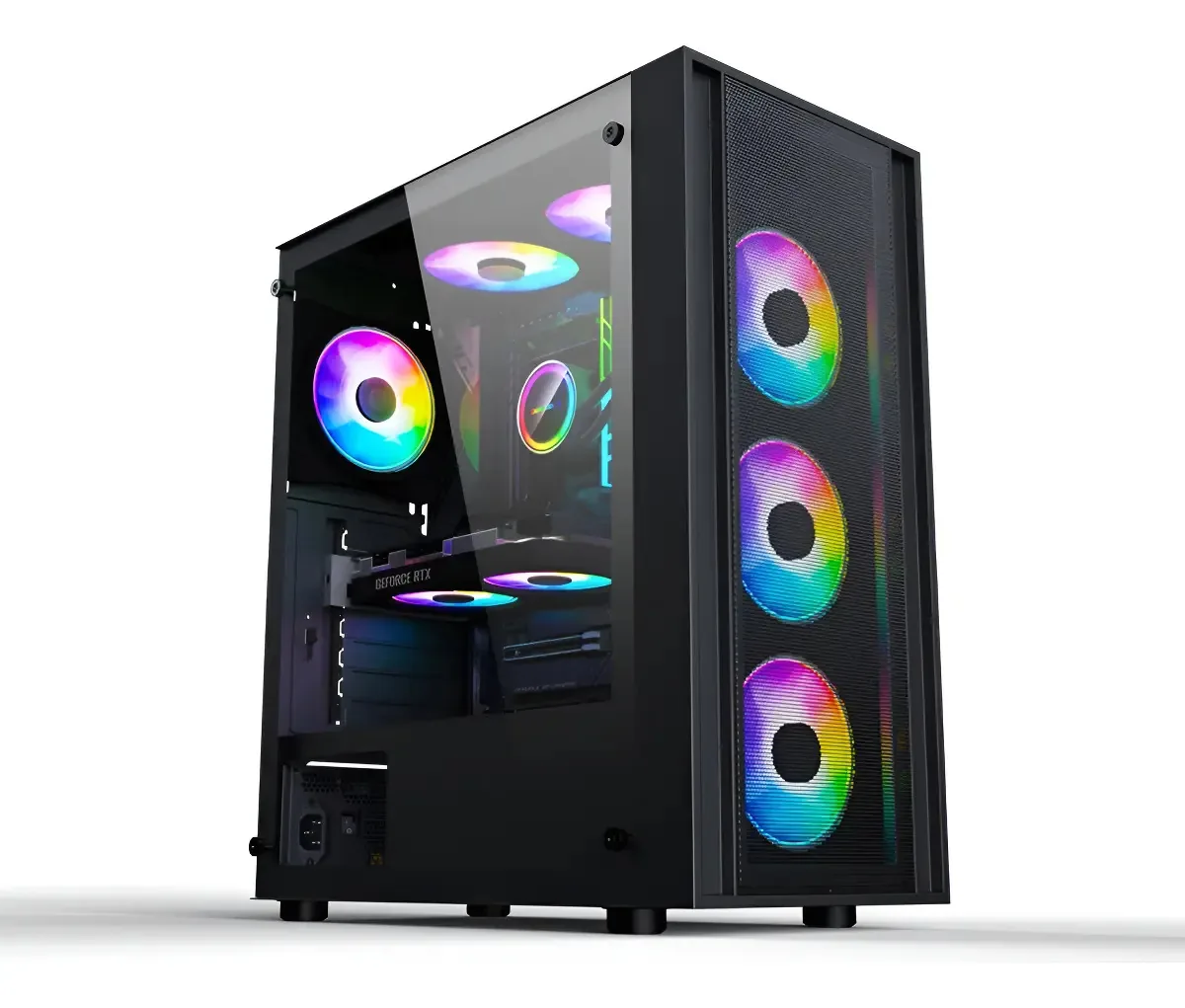 Armário Marvo Tazos 130 Ca-123 Mid Tower preto preto