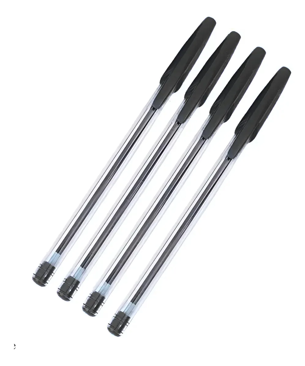 50 canetas universitárias de cristal, canetas, linha, 1 mm, vidro preto