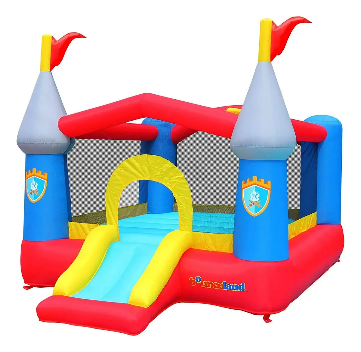 Bounceland Bounce House Castle com cesta de basquete inflável