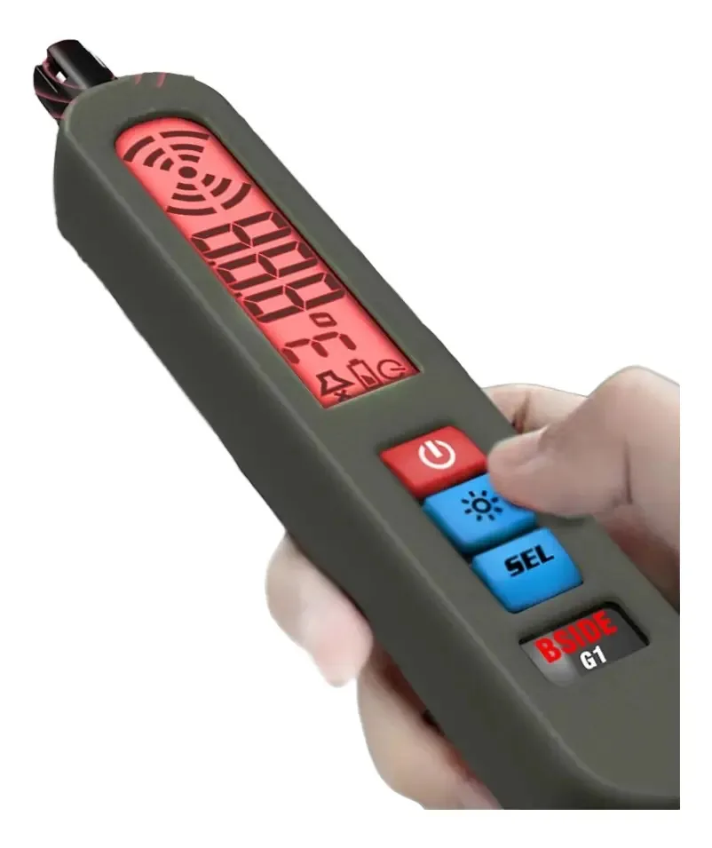 Detector de gás combustível USB cinza recarregável portátil G1