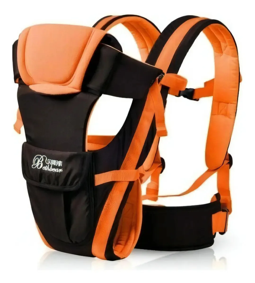 Carregador Bebe Canguru Ergonômico Confortável E Cor Laranja