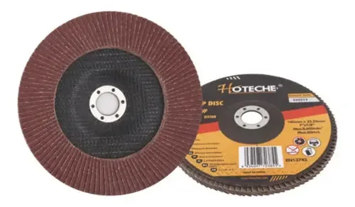 Aba de 4 1/2 discos para desbaste e polimento de grãos 120 Hoteche