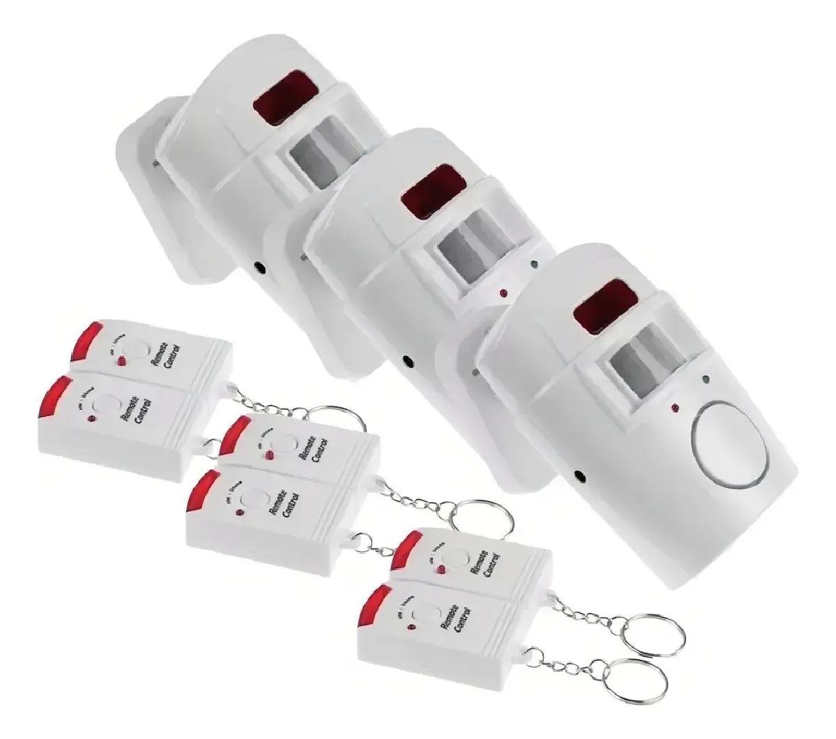 Alarme doméstico Sensor de movimento de 3 unidades Alarmes de segurança Alarme doméstico sem fio Alarme doméstico Sensor de movimento Alarmes de segurança Alarmes domésticos Qatarshop