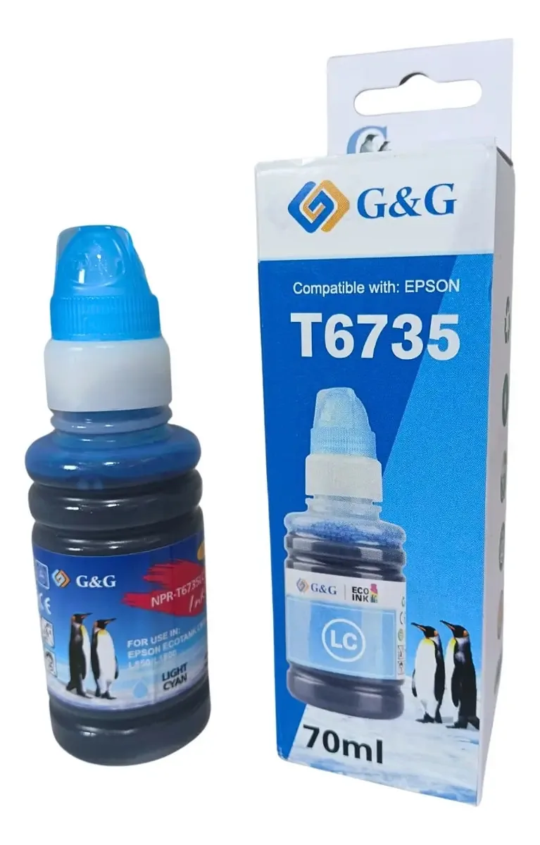 Tintas alternativas para tinta ciano clara Epson T673 70ml L800 L810 L1800
