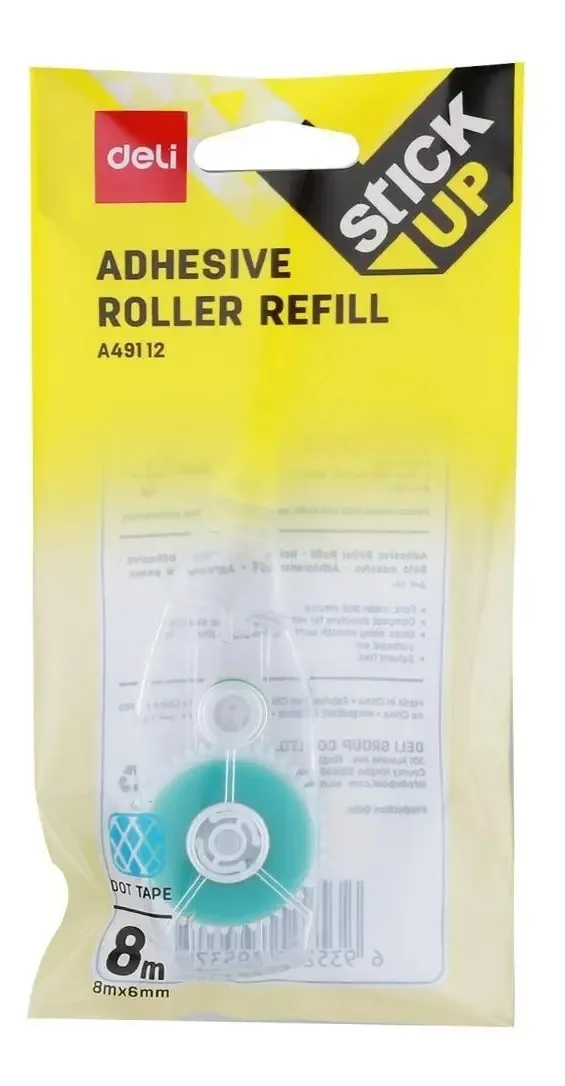 Mini rolo Deli para suporte de fita adesiva em rolo 8mx6mm