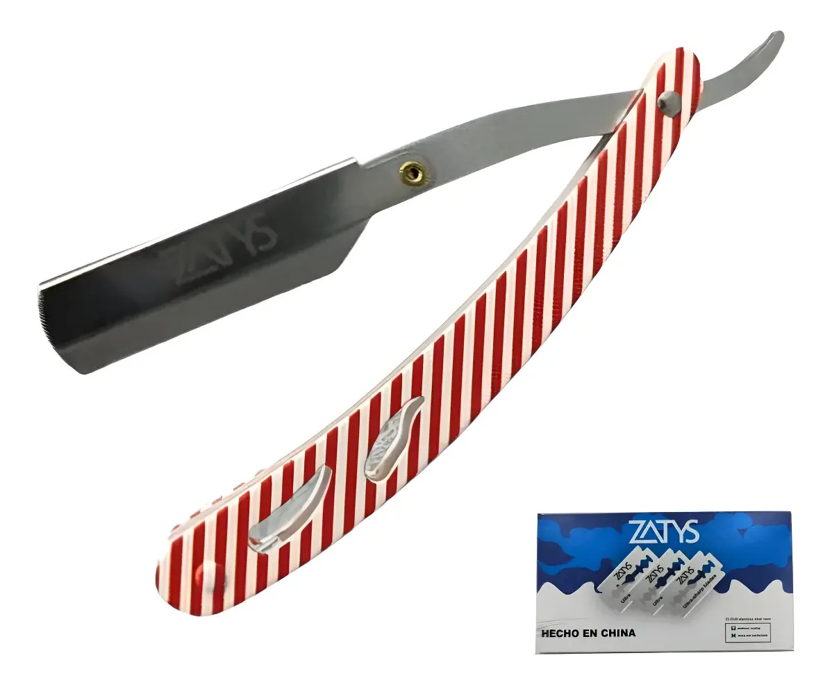 Máquina de barbear SP Barbero RAZOR RAZOR + FILO listrada com 10 lâminas