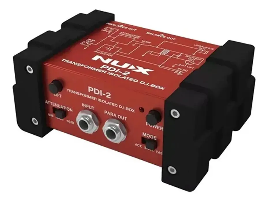 Interface de áudio de transformador isolado Nux Pdi2