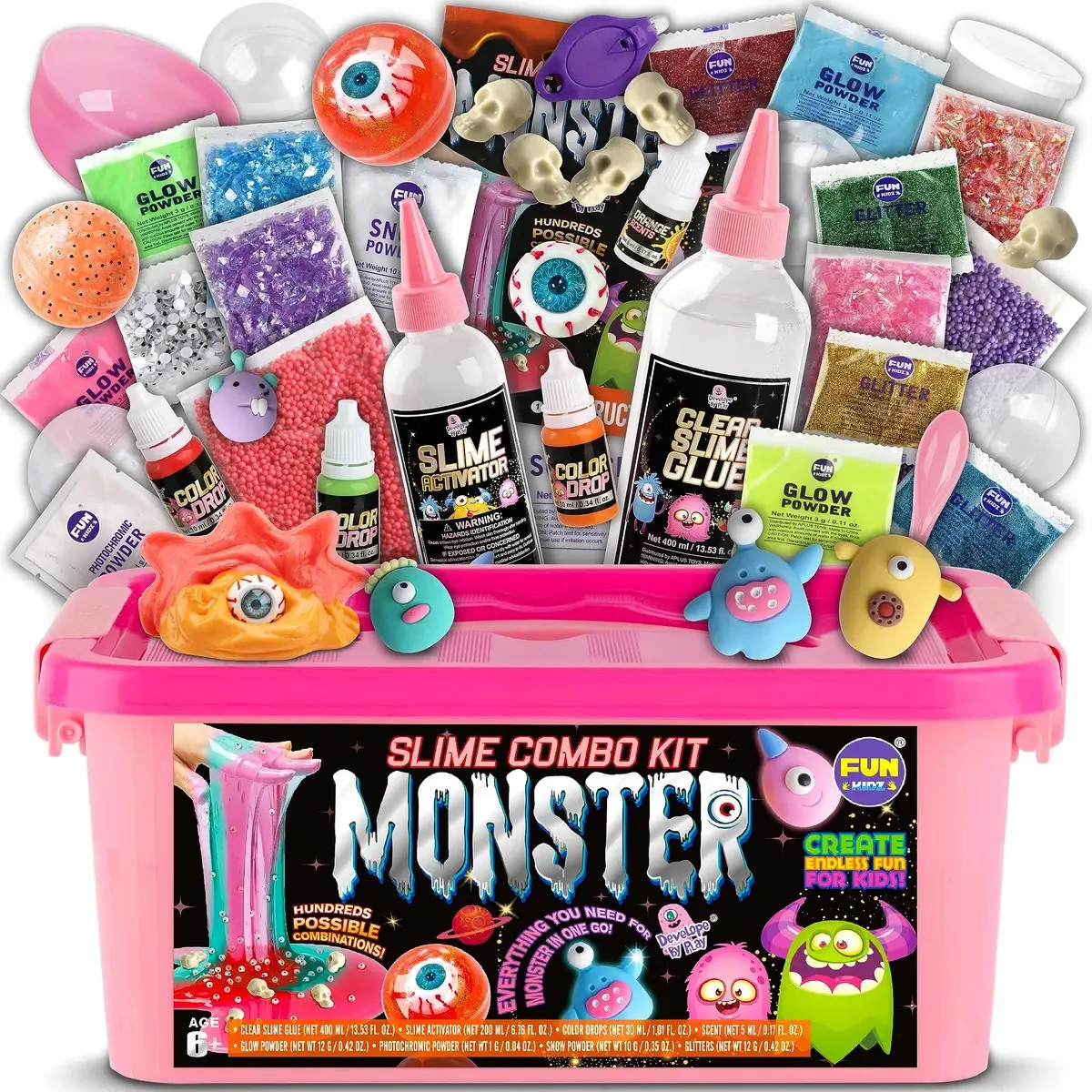 Kit divertido de fazer limusines Kidz Monster Slime para meninas de 6 anos