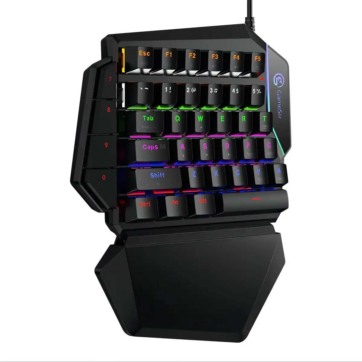 Teclado Mecanico Rgb Gamesir Mk100 Celular Logitech,razer,h Cor De Teclado Preto