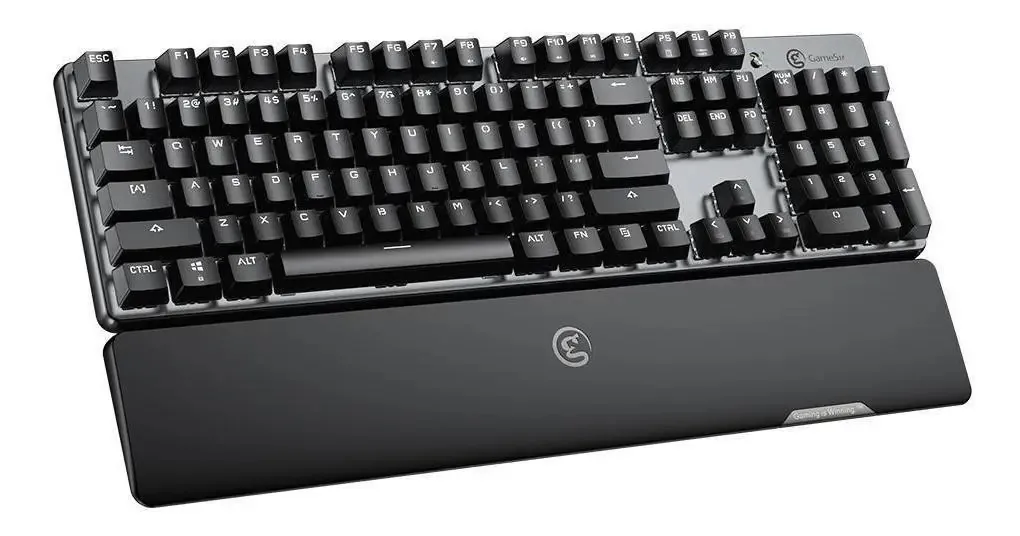 Teclado GameSir GK300 Mecânico com Switches TTC Blue, QWERTY Inglês US e Retroiluminação Branca