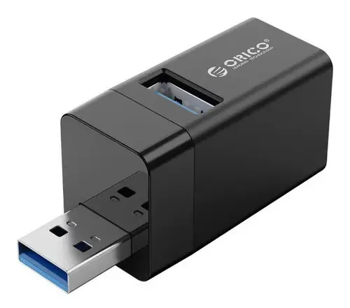 Mini hub USB Orico de 3 portas