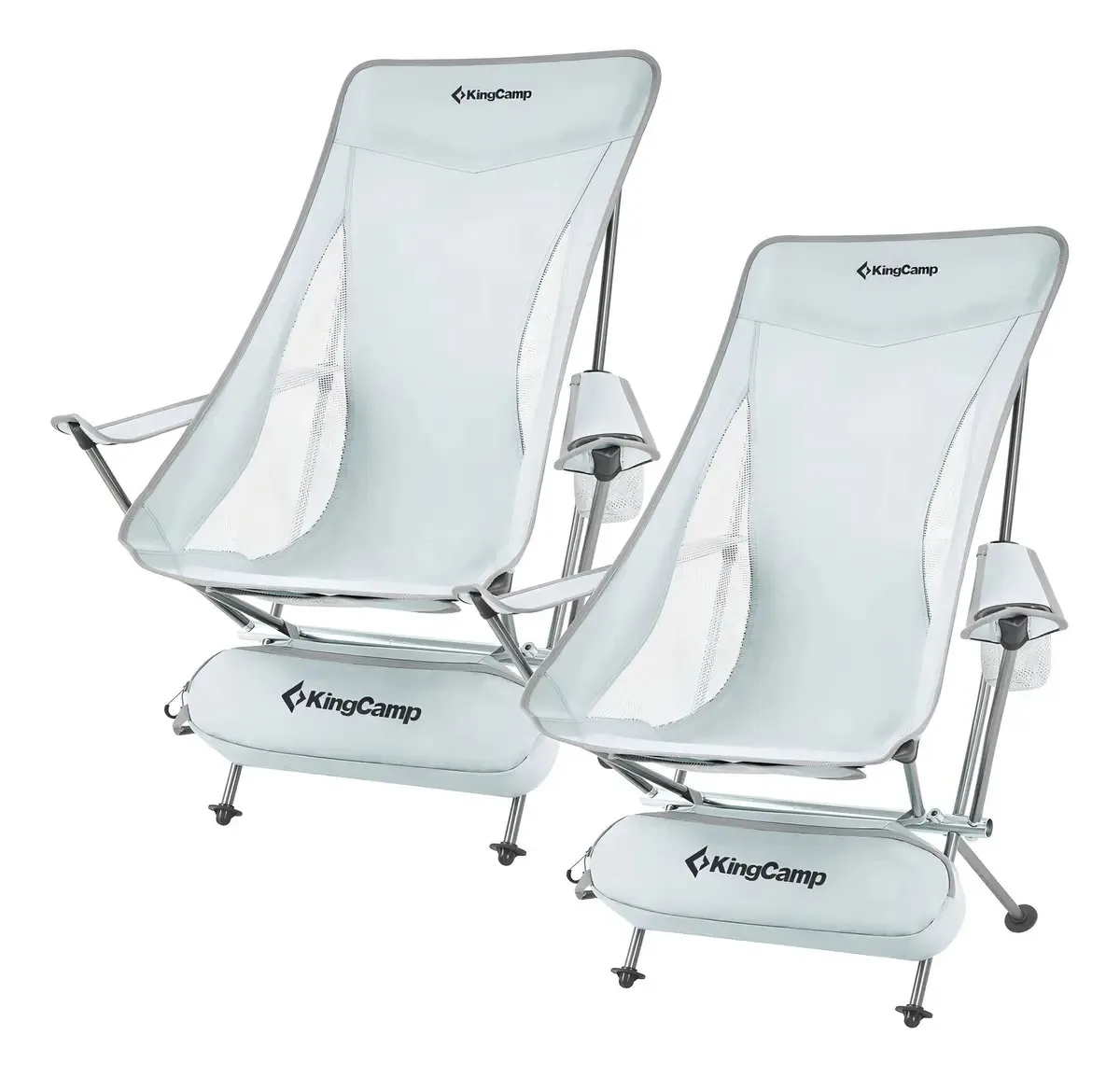 Cadeiras de acampamento compactas Kingcamp para adultos, pacote D