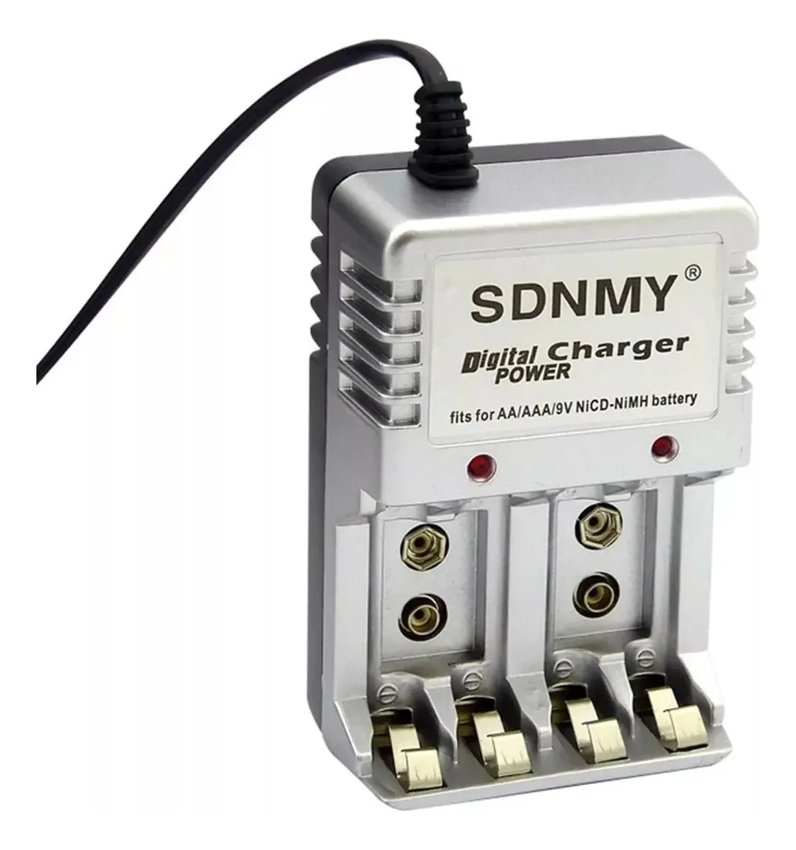 Bateria recarregável Sdnmy AA/AAA/9v e carregador de bateria