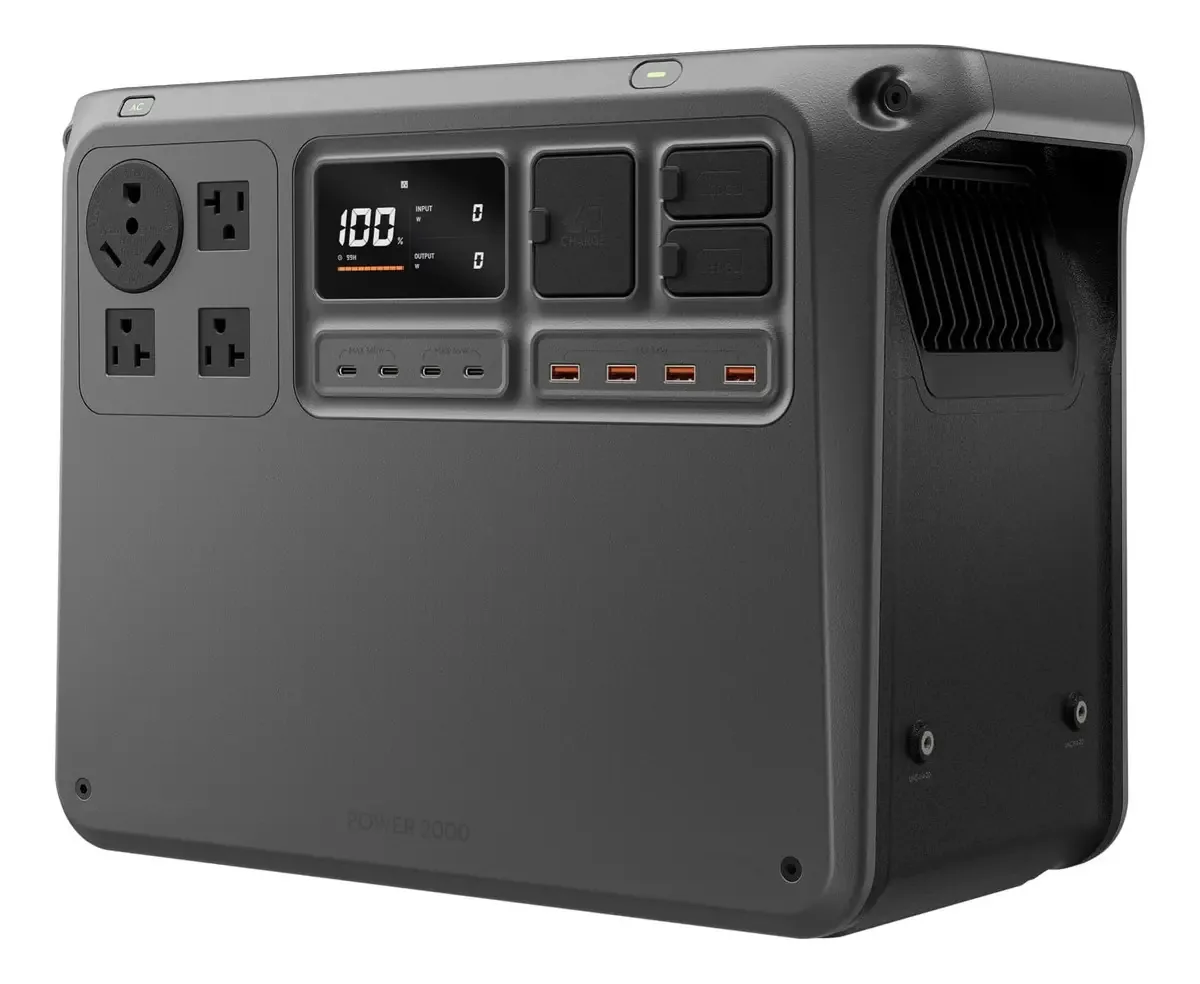 Central elétrica portátil Dji Power 2000, bateria LFP 204
