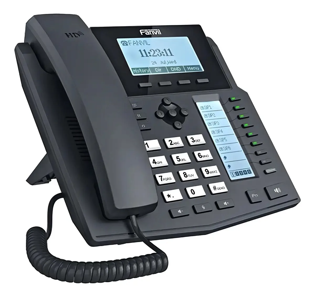 Telefone IP Fanvil X5S com 6 Linhas e PoE para Escritório