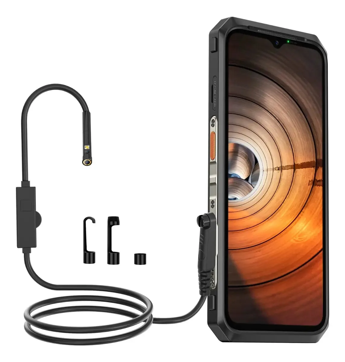 Conector Usmart 3 em 1 para endoscópio impermeável Ulefone Ip67