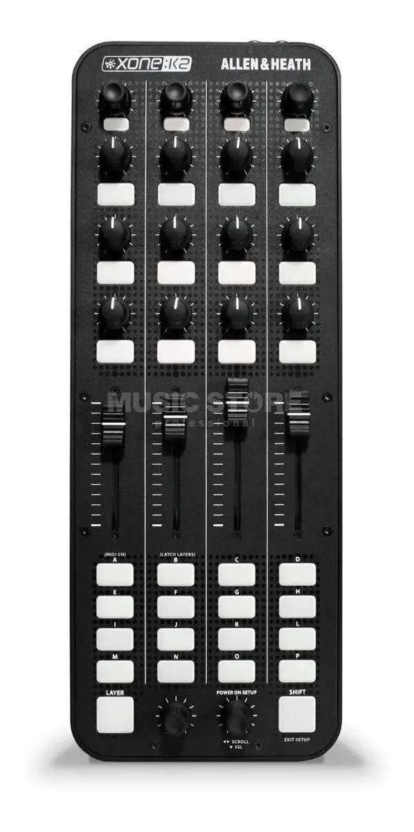 Controlador DJ Allen & Heath Xone K2 preto da 4 canais