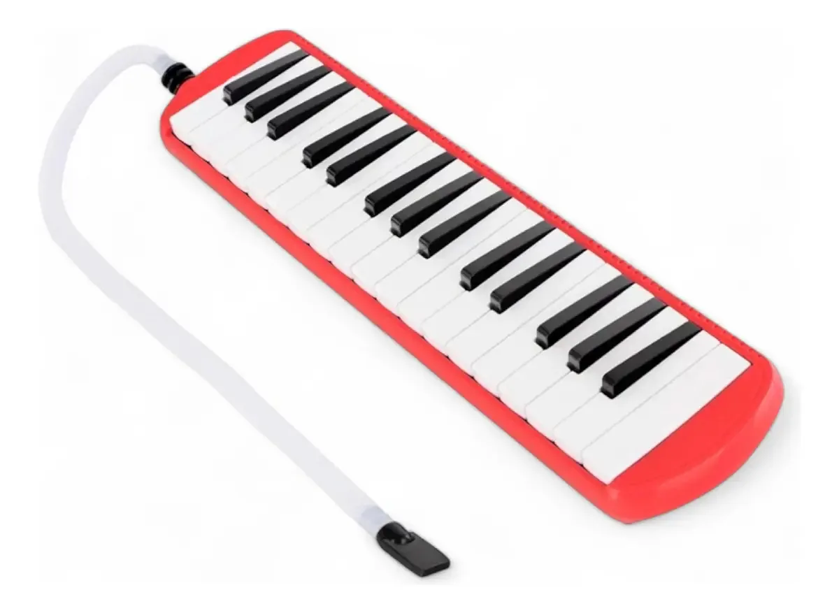 Acessório Melodica Beyond Organ de 32 teclas para flauta e estojo vermelho