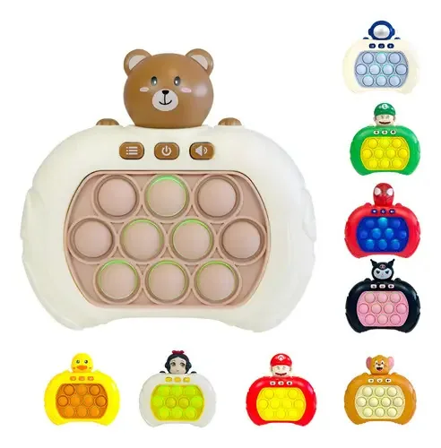 Brinquedo sensorial Pop Its Electronic Ingenio Light Memory - Beige-bear