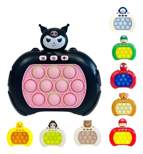 Brinquedo sensorial Pop Its Electronic Ingenio Light Memory - preto