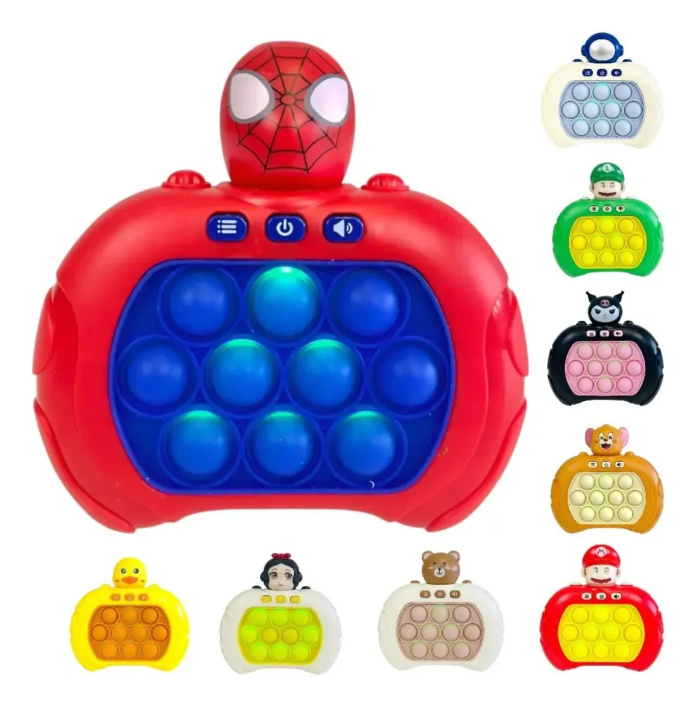 Brinquedo sensorial de memória Pop Its Electronic Ingenio Light - Red-Spiderman