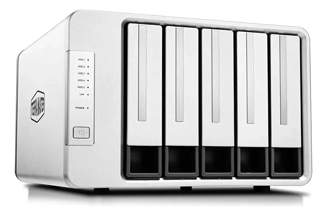 Terramaster F5-422 5 Baias 10gbe Nas Servidor De Armazenamento Em Rede Cpu Intel Quad-core Com Criptografia De Hardware (sem Disco)