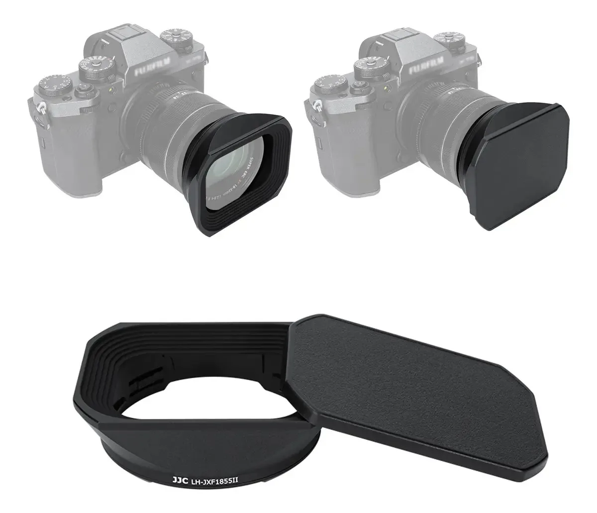 JJC LH-JXF1855II Pára-Sol Retangular para Lentes de Plástico - Acessório Essencial para Fotografia