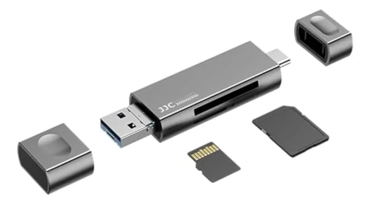 Liga de alumínio portátil Jjc USB-c USB-A cinza