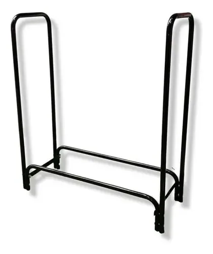 Rack de armazenamento de lenha pequeno Equus, cor preta