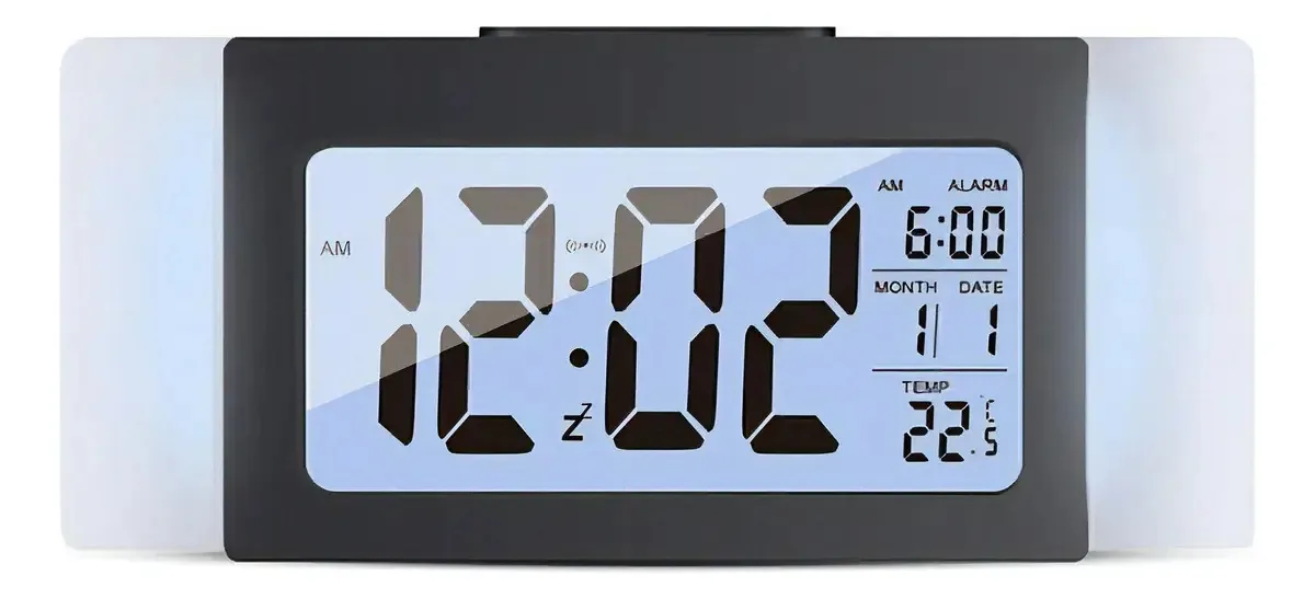 Despertador LED preto