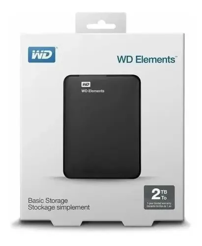 HD Externo Western Digital WD Elements 2TB USB 3.0