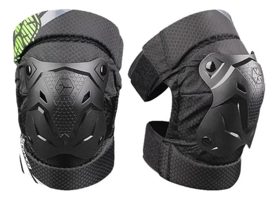 Joelheiras Scoyco K27, cor: preto, tamanho universal