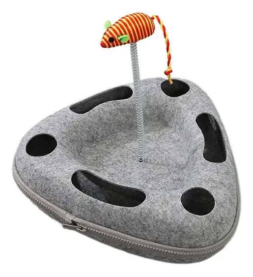 Brinquedo interativo cinza escuro para gatos