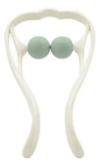 Massageador de pescoço com alça - rosa, cor rosa