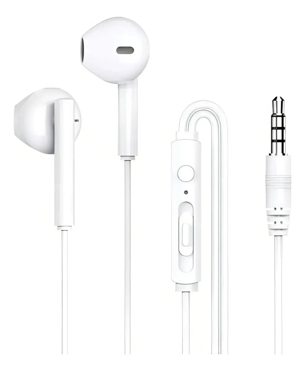 Fones de ouvido intra-auriculares viva-voz Rock Space Es05 brancos