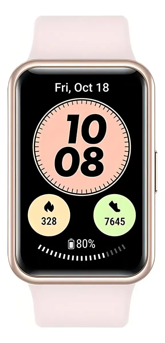 Novo smartwatch rosa Huawei Watch Fit