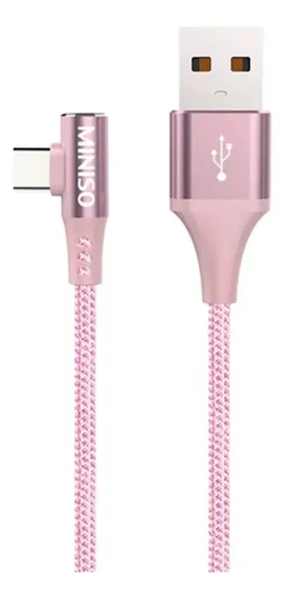 Cabo de dados Miniso tipo C em ouro rosa
