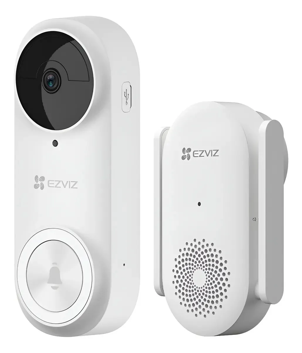 Kit de campainha de vídeo com áudio Wifi Db2 Ezviz White