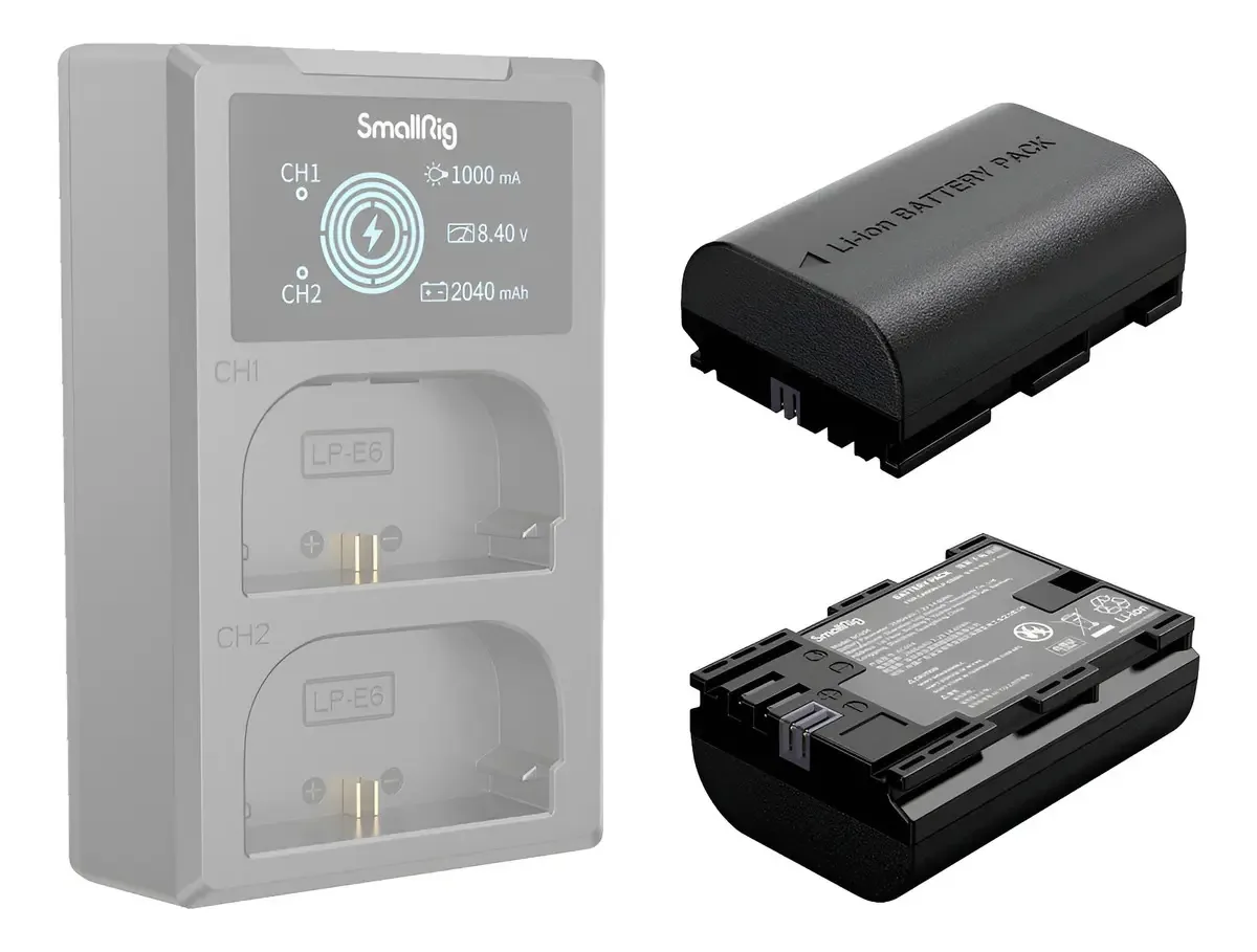 Bateria Smallrig Lp-e6nh Para Câmeras Canon Compatíveis