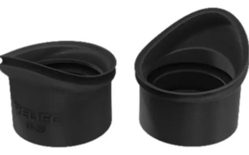 Borrachas oculares para microscópio binocular trinocular - pretas